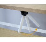 Bureau pliable Unilux homy blanc/hêtre 91,5 cm x 75 x 62 cm