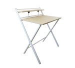 Bureau pliable Unilux homy blanc/hêtre 91,5 cm x 75 x 62 cm
