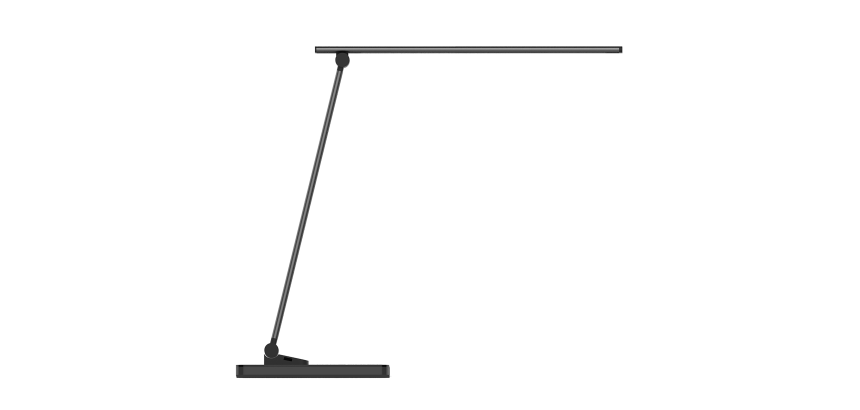 Lampe popy led prise europe noir