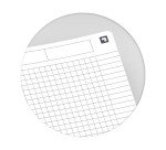 Cahier spirale Oxford Urban Mix 14,8 x 21 cm petits carreaux 100 pages