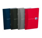Carnet Oxford office essentials 9x14cm petits carreaux 5mm 96 pages agrafées couverture carte coloris assortis