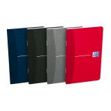 Carnet Oxford office essentials 9x14cm petits carreaux 5mm 96 pages agrafées couverture carte coloris assortis
