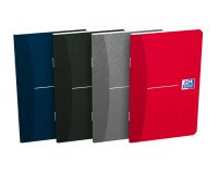 Carnet Oxford office essentials 9x14cm petits carreaux 5mm 96 pages agrafées couverture carte coloris assortis