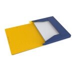 Boîte Oxford capacité standard boston 24x32 dos 25mm avec élastique couverture carte coloris assortis