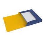 Boîte Oxford capacité standard boston 24x32 dos 40mm avec élastique couverture carte coloris assortis