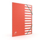 Trieur standard Oxford boston a4 12 positions couverture carte coloris assortis