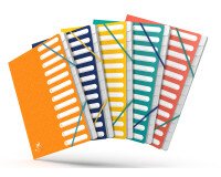 Trieur standard Oxford boston a4 12 positions couverture carte coloris assortis