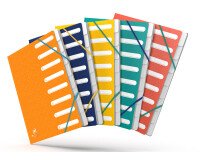 Trieur standard Oxford boston a4 7 positions couverture carte coloris assortis