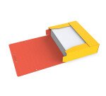 Boîte Oxford grande capacité boston 24x32cm dos 80mm avec élastique couverture carte coloris assortis