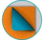 Chemise 3 rabats Oxford boston a4 avec élastique couverture carte orange