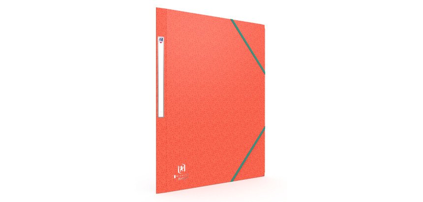 Chemise 3 rabats Oxford boston a4 avec élastique couverture carte rouge