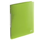 Classeur Oxford school life a4 dos20 4anneaux rond polypro translucide assorti