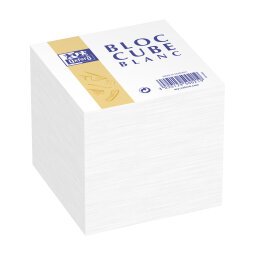 Bloc cube Oxford pense-bête 9x9cm 680 feuilles unies blanches