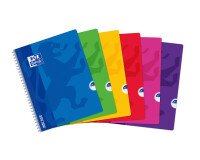 Cahier Oxford openflex 24x32cm grands carreaux seyès 180 pages reliure spirale couverture polypro coloris assortis