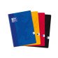Cahier Oxford color life a4 grands carreaux seyès 192 pages brochées couverture carte coloris assortis
