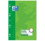 Copies doubles Oxford a4 grands carreaux seyès 400 pages étui carte vert