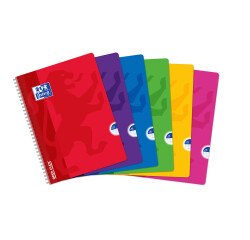 Cuaderno espiral Oxford Openflex A4 21 x 29,7 cm cuadros grandes 180 páginas