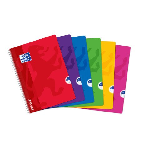 Cuaderno espiral Oxford Openflex A4 21 x 29,7 cm cuadros grandes 180 páginas