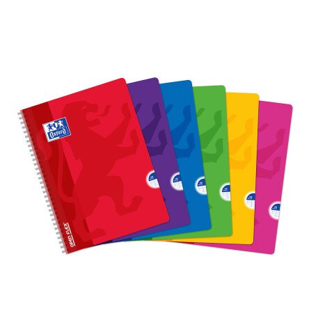 Cuaderno espiral Oxford Openflex A4 21 x 29,7 cm cuadros grandes 180 páginas