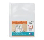 Chemise coin plastique Oxford A4 PVC 15/100e transparente incolore - Paquet de 10