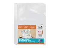 Plastic Corner Shirt Oxford A4 PVC 15/100th transparent colorless - Pack of 10