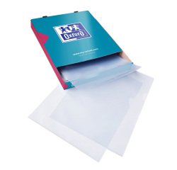 Dosier uñero incoloro Oxford A4 PVC 15/100 - Paquete de 100