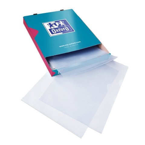 Dosier uñero incoloro Oxford A4 PVC 15/100 - Paquete de 100