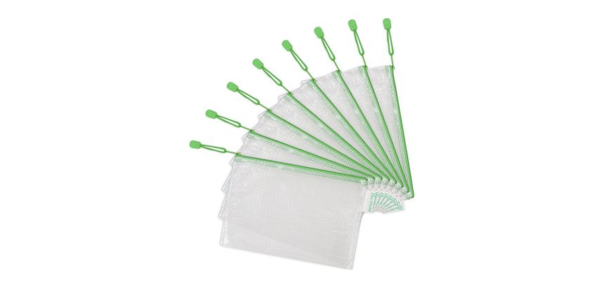 Hoesjes met zipsluiting A5 Tarifold gekleurd - zakje van 8