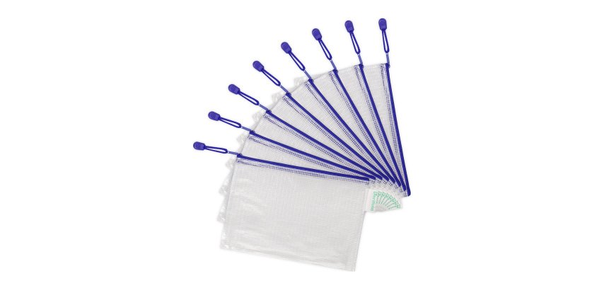 Pochettes à zip A5 Tarifold couleur - Sachet de 8