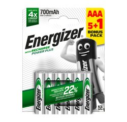 Accu rechargeable Energizer Power Plus HR03 AAA- Blister de 6 accus