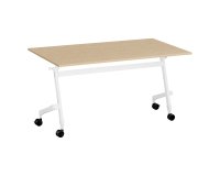 Opklapbare tafel op wieltjes Bruneau Practika Plus - blad diepte 70 cm