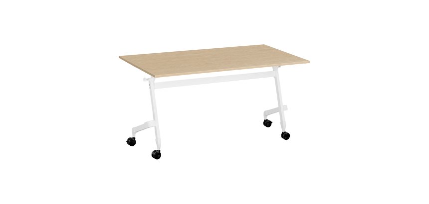 Table rabattable à roulettes Bruneau Practika Plus - plateau profondeur 70 cm