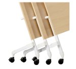 Table rabattable plateau hêtre L 140 x P 70 cm - Galice Plus