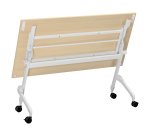 Table rabattable plateau hêtre L 140 x P 70 cm - Galice Plus