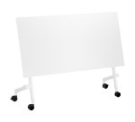 Table rabattable plateau blanc L 140 x P 70 cm - Galice Plus