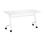 Table rabattable plateau blanc L 140 x P 70 cm - Galice Plus