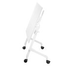 Table rabattable plateau blanc L 140 x P 70 cm - Galice Plus