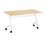 Table rabattable plateau hêtre L 140 x P 70 cm - Galice Plus