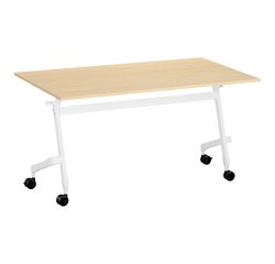 Table rabattable plateau hêtre L 140 x P 70 cm - Galice Plus