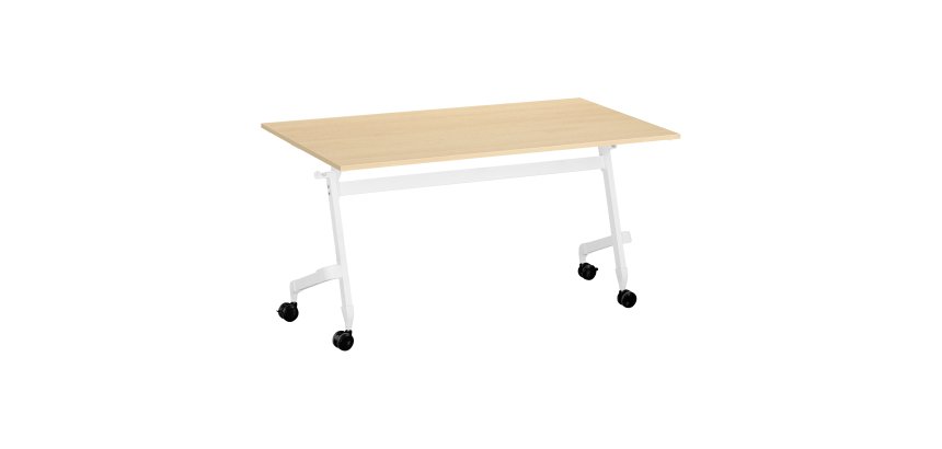 Table rabattable plateau hêtre L 140 x P 70 cm - Galice Plus