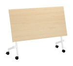 Table rabattable plateau hêtre L 140 x P 70 cm - Galice Plus