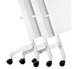 Table rabattable plateau blanc L 120 x P 70 cm - Galice Plus