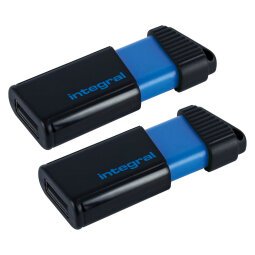 Pack 2 USB-sleutels USB Integral Pulse 16 GB