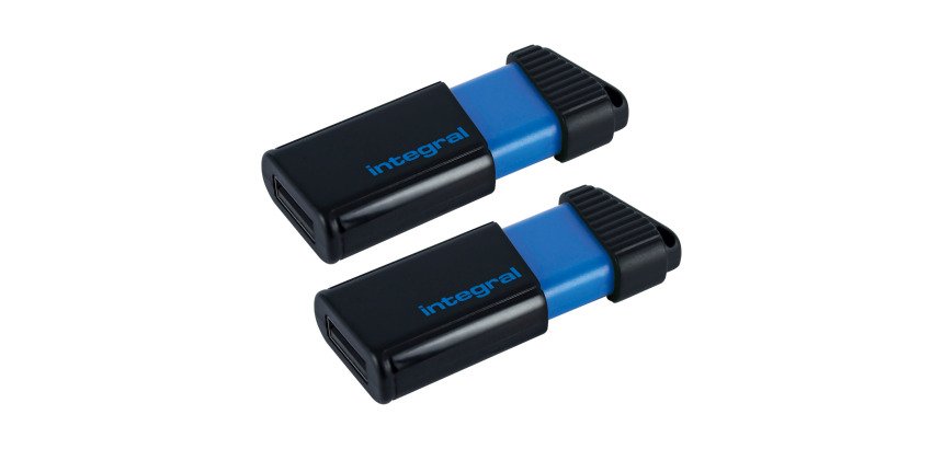 Pack 2 USB-sleutels USB Integral Pulse 16 GB