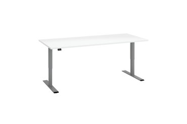 Standing-sitting desk Ecla Ergo with electric height adjustment gray aluminum base