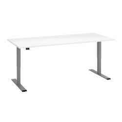 Standing-sitting desk Ecla Ergo with electric height adjustment gray aluminum base