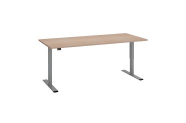 Standing-sitting desk Ecla Ergo with electric height adjustment gray aluminum base