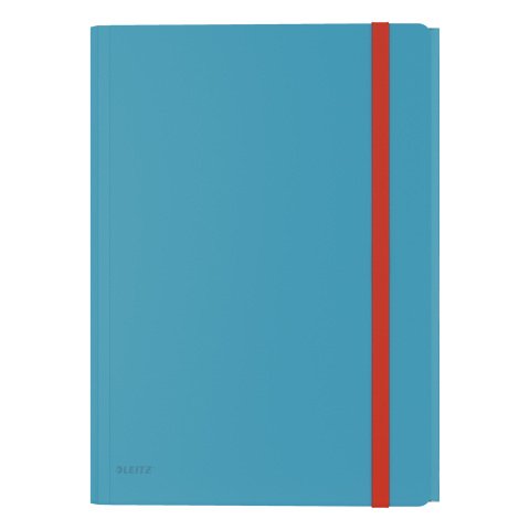 Carpeta 3 solapas con goma y bolsillo interior Leitz Cosy azul