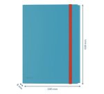 Chemise à élastique 3 rabats plastique LEITZ COSY, format A4