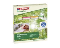 Subrayadores fluorescentes edding EcoLine 24 - Estuche con 4 colores